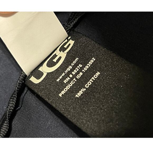 UGG Mens Size Small NEW Cohen Waxed Cotton Zip Button Front Jacket Navy Blue - Picture 10 of 12